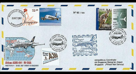 A380-52T1 - 2007 : A380 1er vol commercial Sydney-Singapore (Aus)