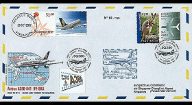 A380-52T2 - 2007 : A380 1er vol commercial Sydney-Singapore (Aus)