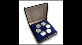 Set of 6 ECU (Cents) Silver...