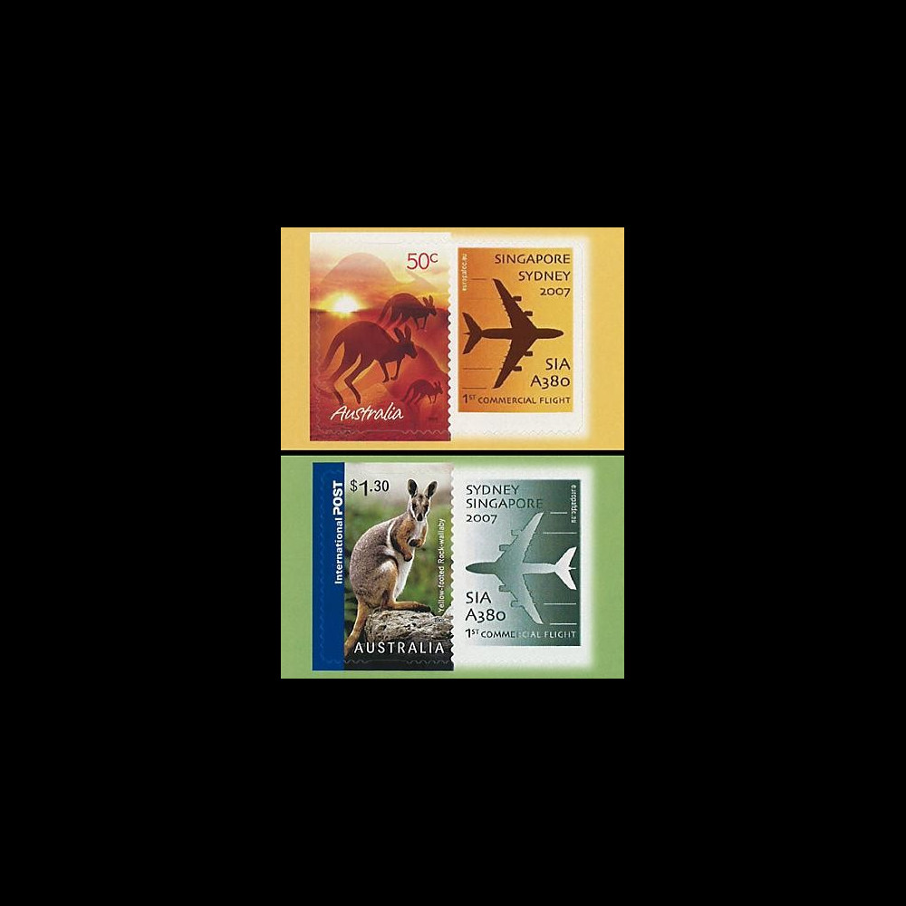 A380-52N - 2007 : Tpp A380 1er vol commercial Sydney-Singapore