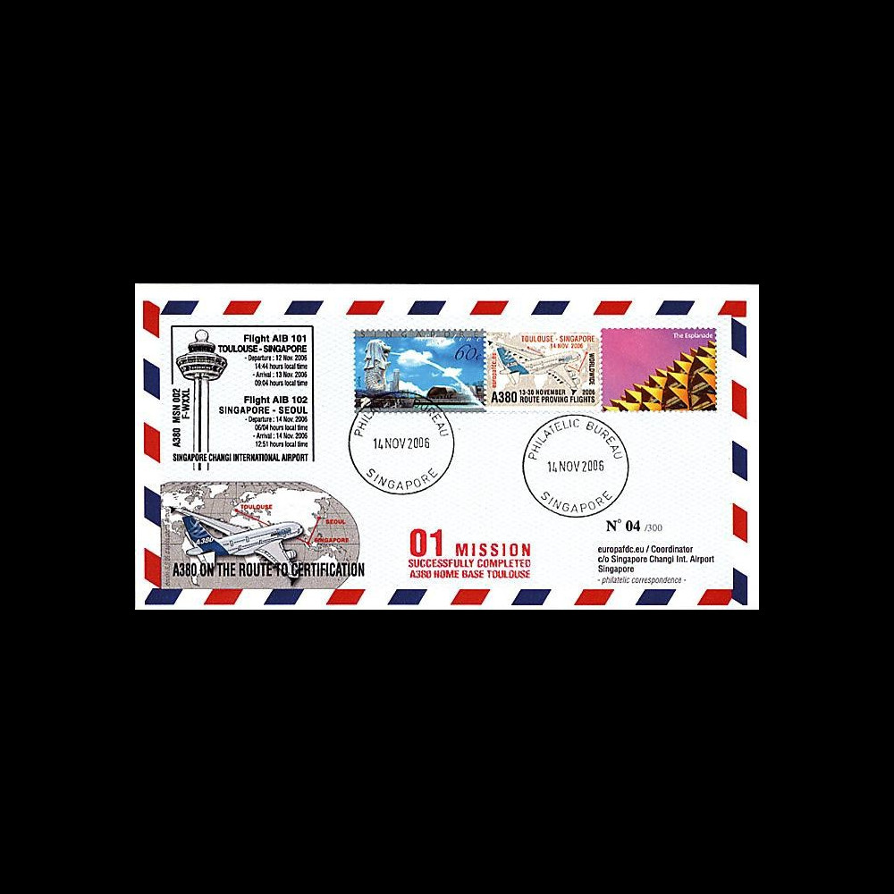 A380-28 102 T2 : 2006 - Certification Toulouse-Singapour-Seoul