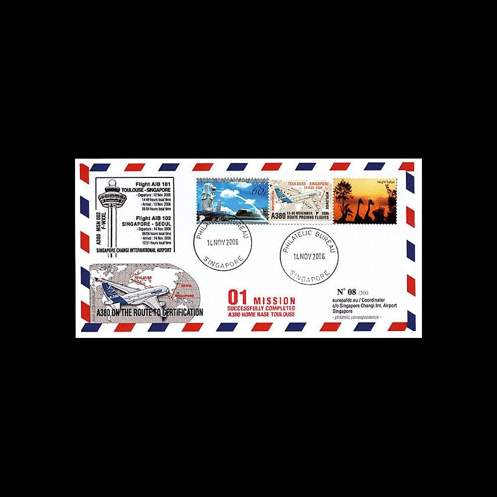 A380-28 102 T3 : 2006 - Certification Toulouse-Singapour-Seoul