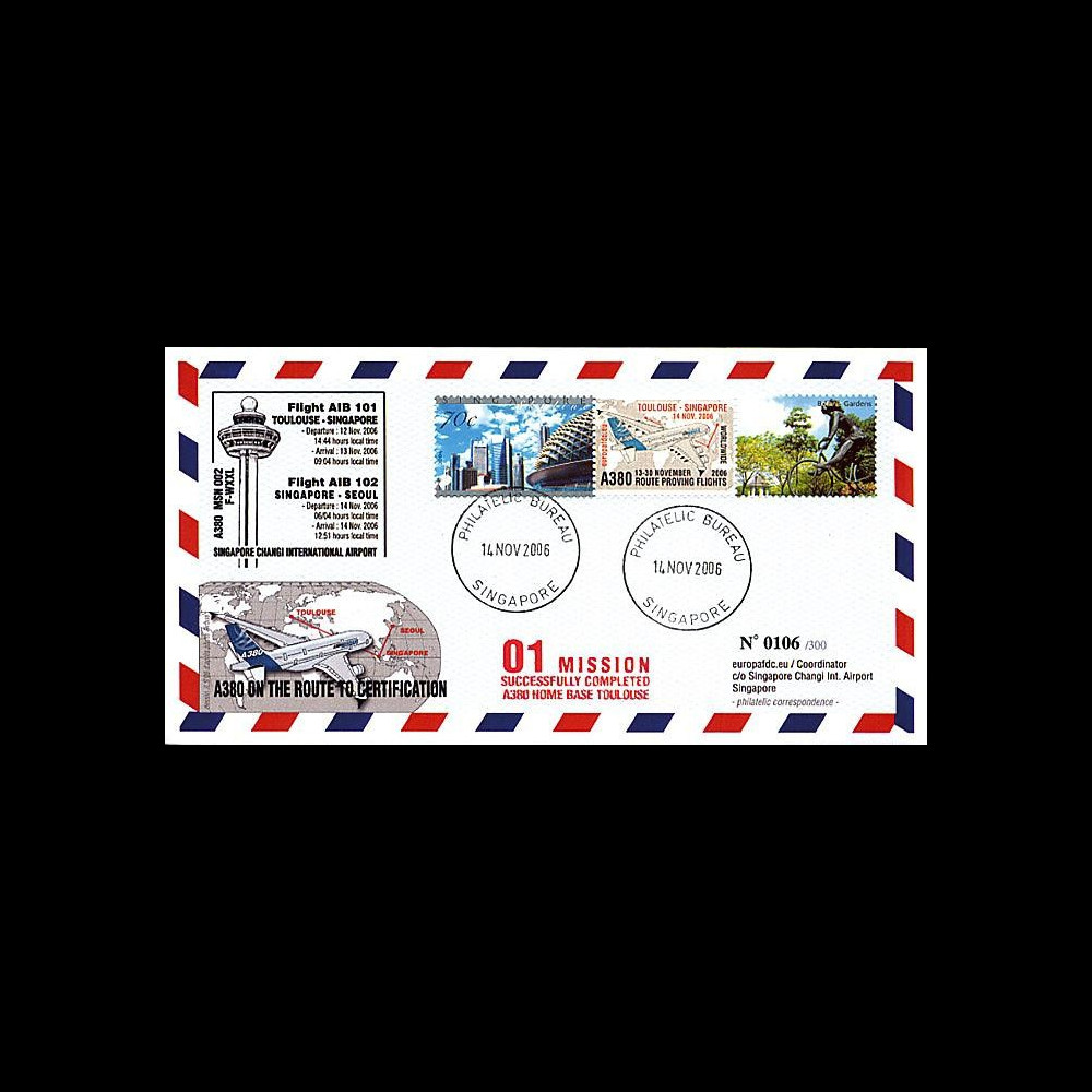 A380-28 102 T4 : 2006 - Certification Toulouse-Singapour-Seoul