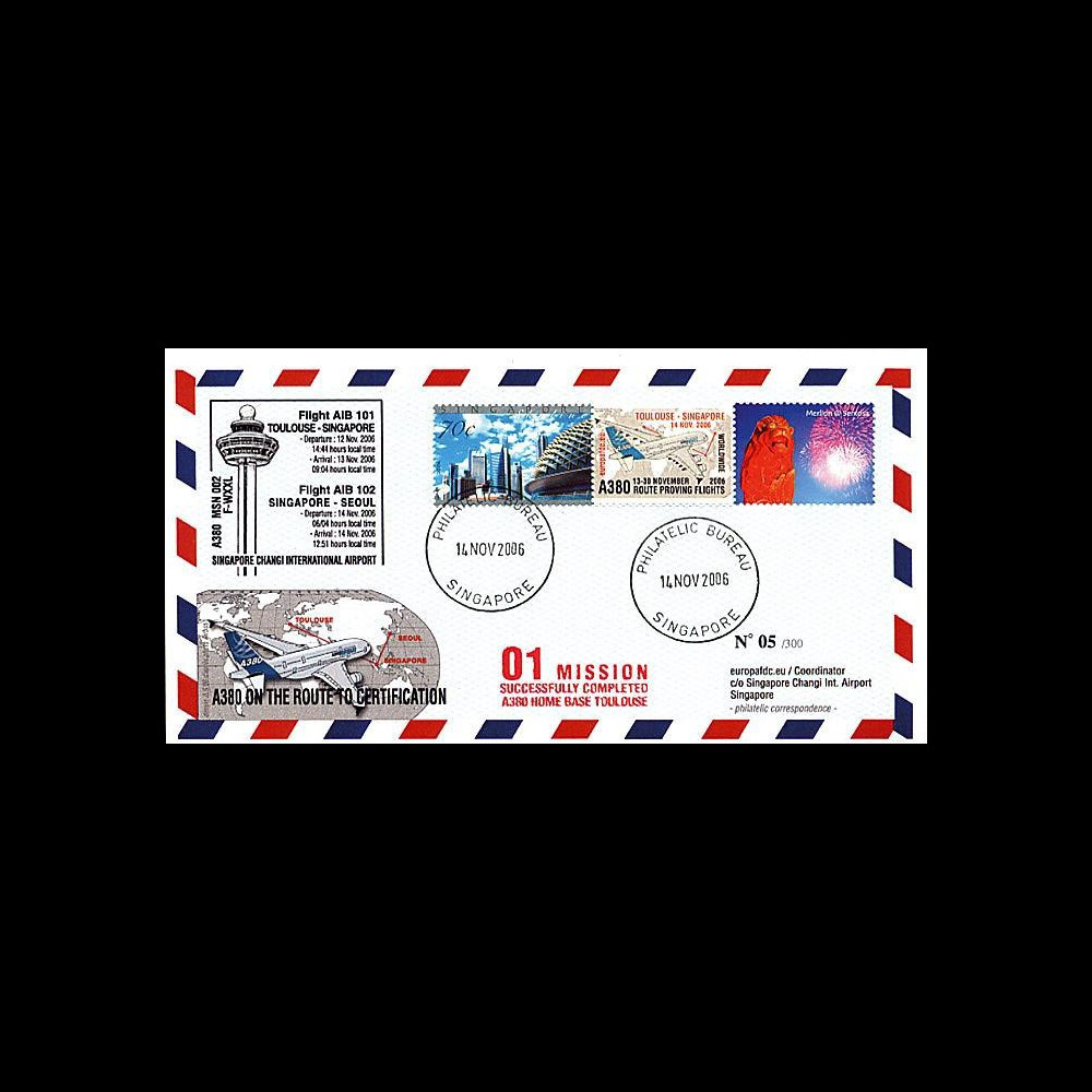 A380-28 102 T5 : 2006 - Certification Toulouse-Singapour-Seoul