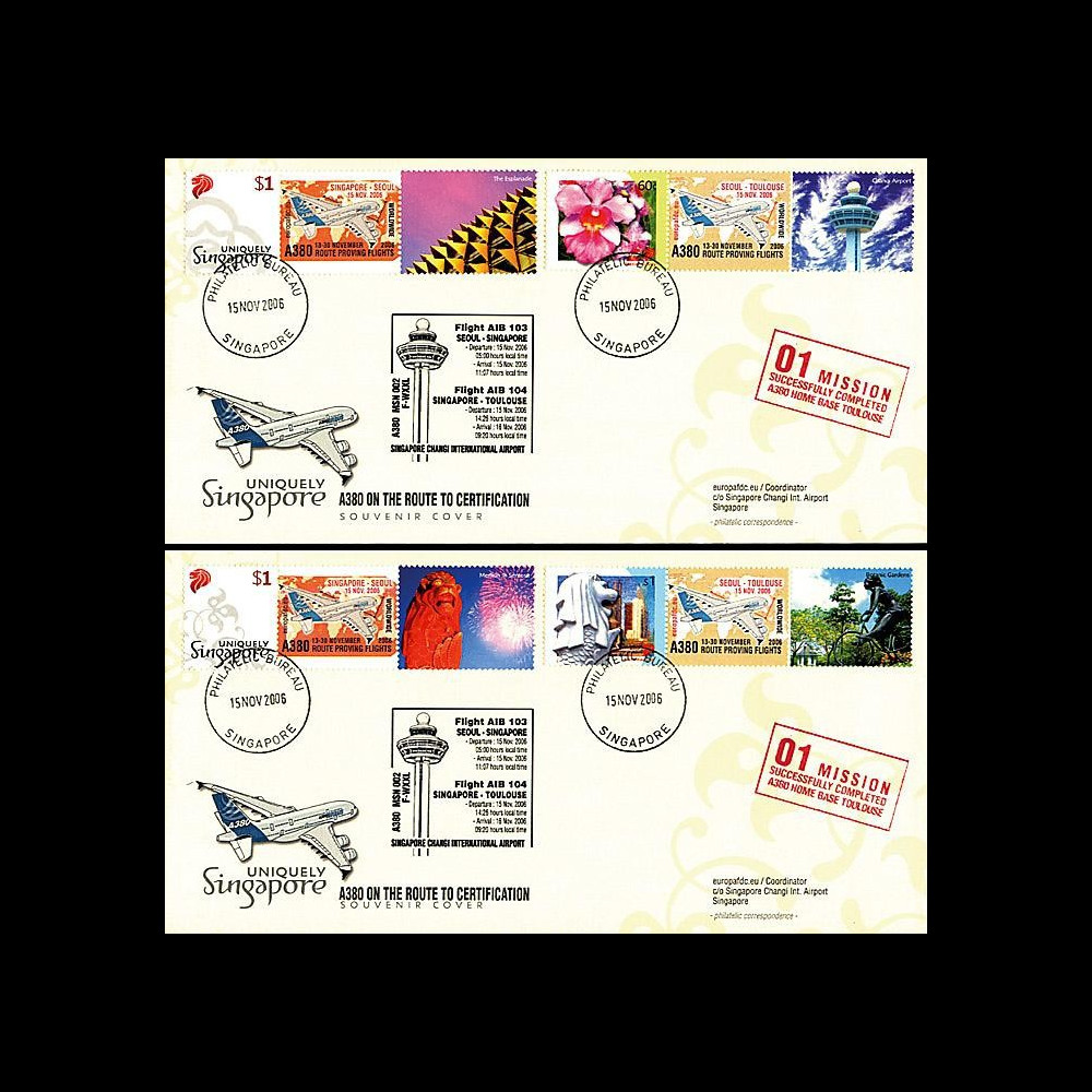 A380-29 103 T2 : 2006 - Certification Seoul-Singapour-Toulouse