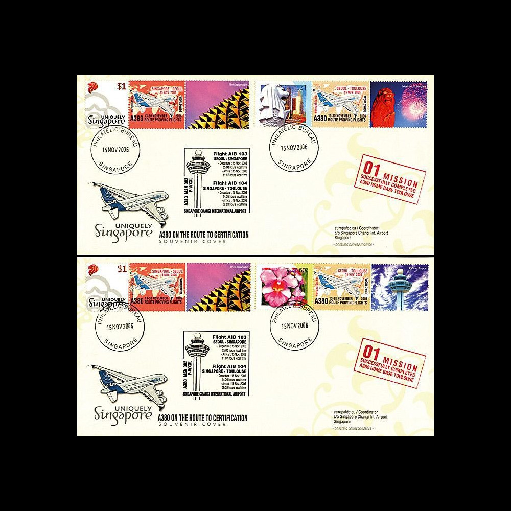 A380-29 103 T3 : 2006 - Certification Seoul-Singapour-Toulouse