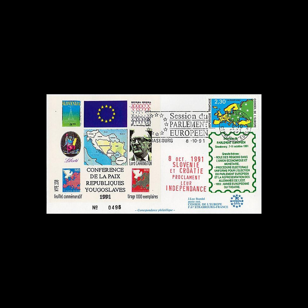 PE238 - 1991 - Slovénie et Croatie proclament leur indépendance