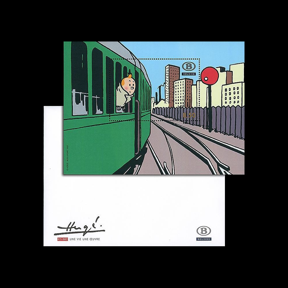 TIN07-SNCBN : 2007 - Bloc Tintin Belgique SNCB