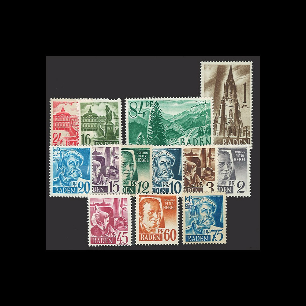 ZF1-13B : 1947 - Zone Française d'Occupation en Allemagne - Bade