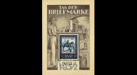 JT52ST6 : 1952 - Carte maximum Journée du Timbre