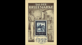 JT52ST7 : 1952 - Carte maximum Journée du Timbre