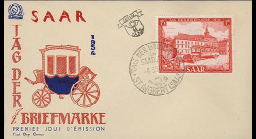 JT54ST1 : 1954 - FDC Journée du Timbre