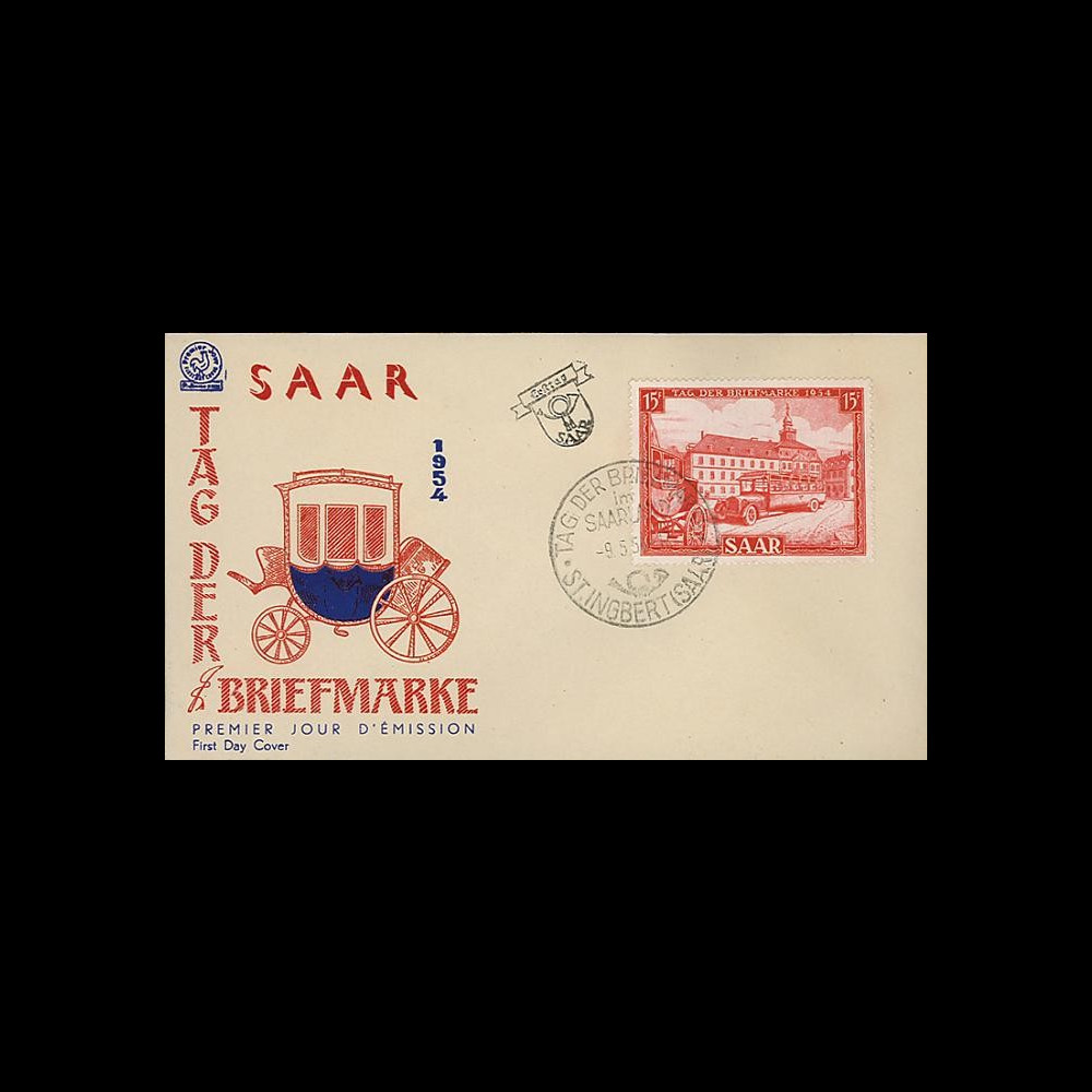 JT54ST1 : 1954 - FDC Journée du Timbre