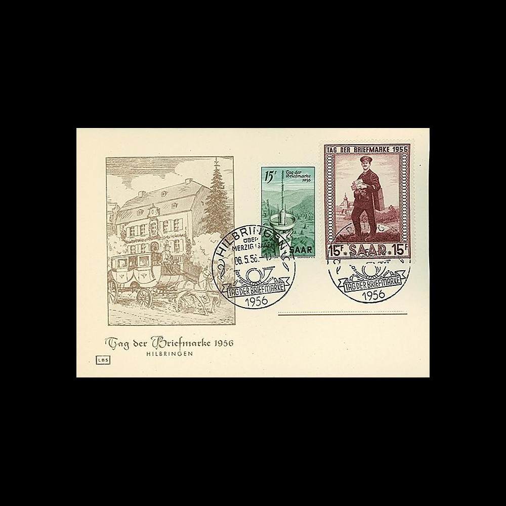 JT56S : 1956 - Carte maximum Journée du Timbre