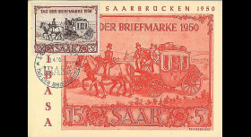 JT50ST1 : 1950 - Carte maximum IBASA Journée du Timbre