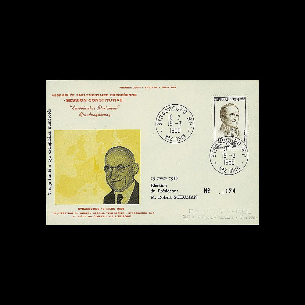 OH2I-T1 : 1958 - Assemblée parlementaire eur. - Session Constitutive 8F Pinel TAD