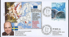 PE552 : 2008 - FDC 1er Ministre de Suède et indépendance Kosovo