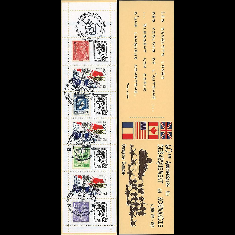 DEB 04-C2 : 2004 -  Carnet 60 ans débarquement en Normandie