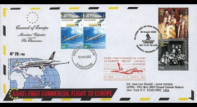 A380-60 : 2008 - Pli spécial '1er vol commercial London-Singapore'