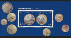 PE546N - 2007 : Bloc Slovénie - 1er timbre en Euros