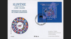 PE550A : 2008 - FDC Slovénie 'Présidence du Conseil de l'UE'