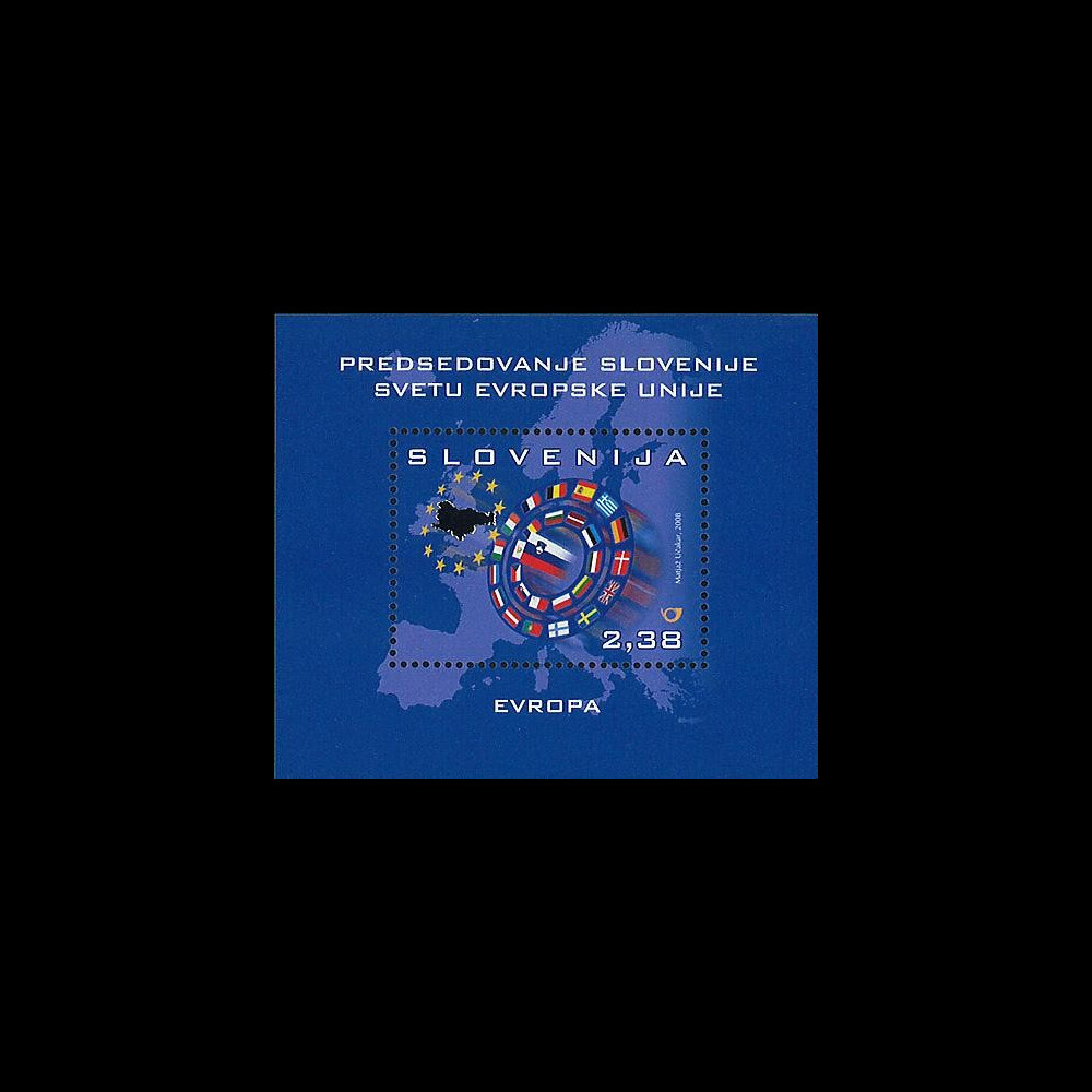 PE550N : 2008 - Bloc Slovénie 'Présidence du Conseil de l'UE'