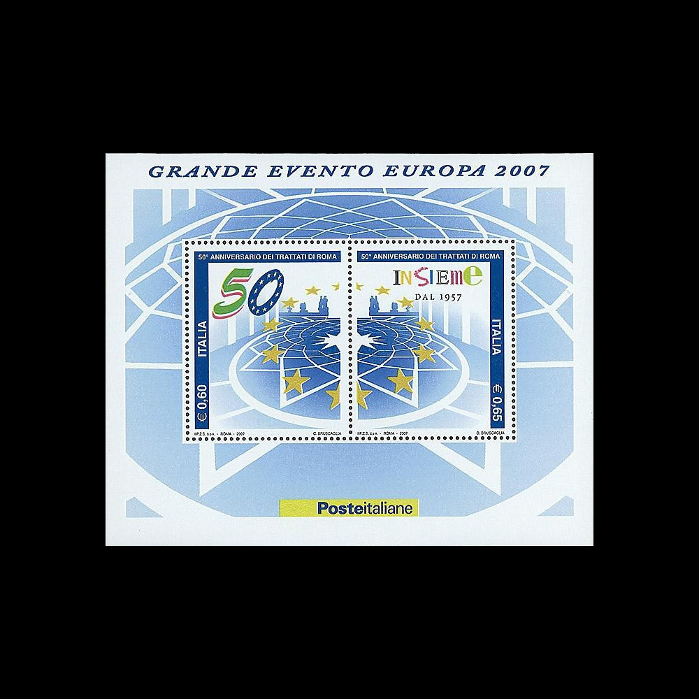 PE530N-IT : 2007 - Bloc Italie '50ème anniversaire Traité de Rome'