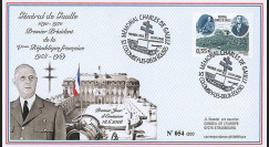 DG08-1T1 : 2008 - FDC "1er Jour - Mémorial DE GAULLE" (Colombey-les-Deux-Eglises)