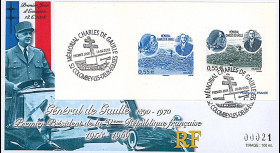 DG08-1G : 2008 - FDC "1er Jour - Mémorial DE GAULLE" (Colombey-les-Deux-Eglises)