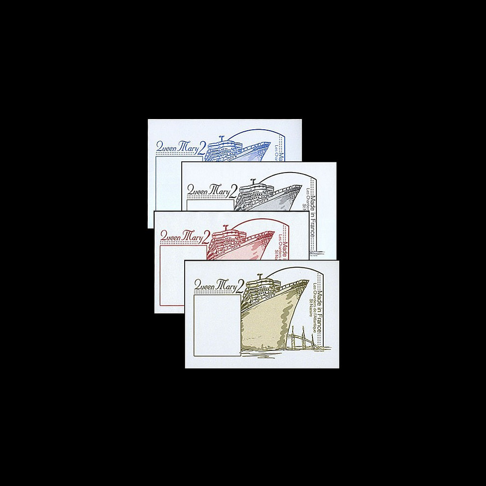 QM2-1B : 2003 - Blocs porte-timbre 'Queen Mary 2'