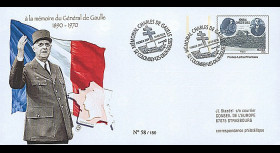 DG08-2T1 : 2008 - Entier Postal "1er Jour - Mémorial DE GAULLE" (Colombey)