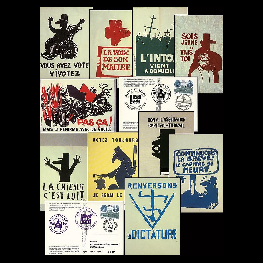 DG68-08COL : 2008 - Collection 'de Gaulle sur les murs de France'