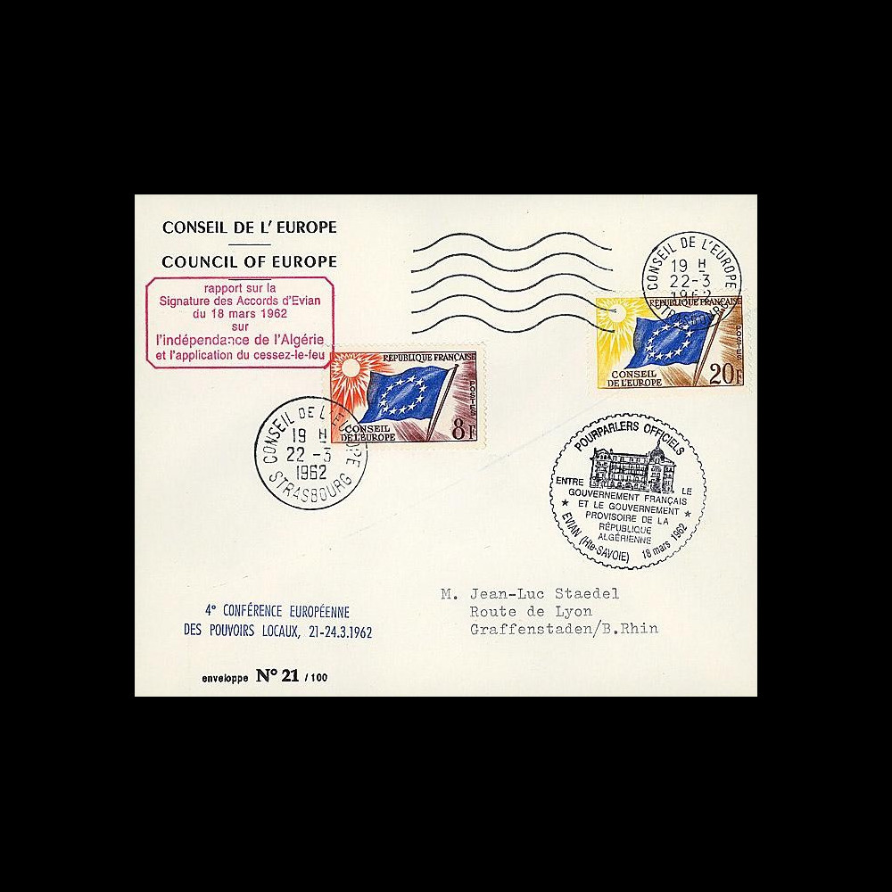 ALG2 : 1962 - Signatures des Accords d'Evian et cessez-le-feu