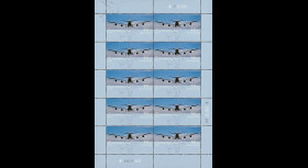 A380-64F : 2008 - Feuillet de 10 TP de bienfaisance à surtaxe 'A380' (All)