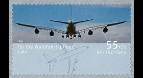 A380-64NA : 2008 - TP de bienfaisance à surtaxe 'A380' adhésif (All)