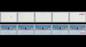 A380-64BA : 2008 - Bande de 5 TP bienfaisance à surtaxe 'A380' (All)