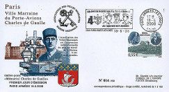 DG08-4 : 2008 - FDC "DE GAULLE - 68 ans Appel 18 Juin 1940" (Paris Armées les Loges)