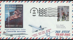 UWS-12 : 2002 - Pli Concorde USA 'Attentats - Firemen Raise Flag'