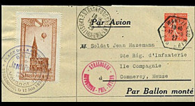 GA-27S2 1927 - Courrier par ballon monté Le Petit Parisien
