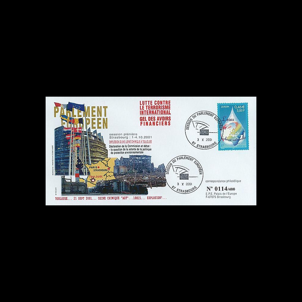 PE441 : 2001 - FDC 'Lutte contre le terrorisme international - usine AZF'