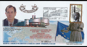 CE52-IV : 2001 - FDC 'Résolution sur l'action internationale contre le terrorisme'