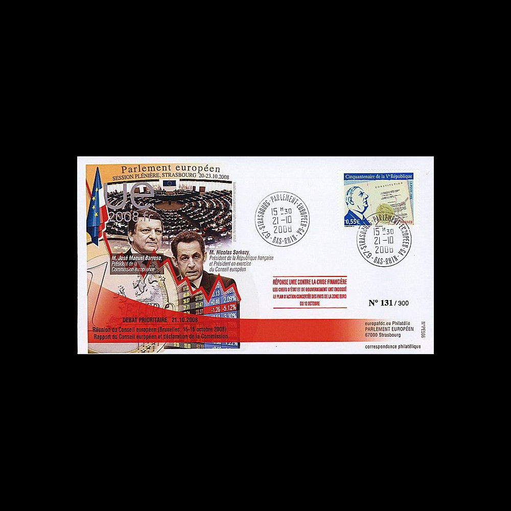 PE566 T1 : FDC Sarkozy et Barosso - Réponse unie contre la crise financière