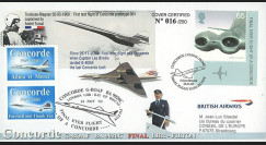 CO-RET V15 : 2003 - GB - FDC "Vol de retrait à Filton du tout dernier Concorde"