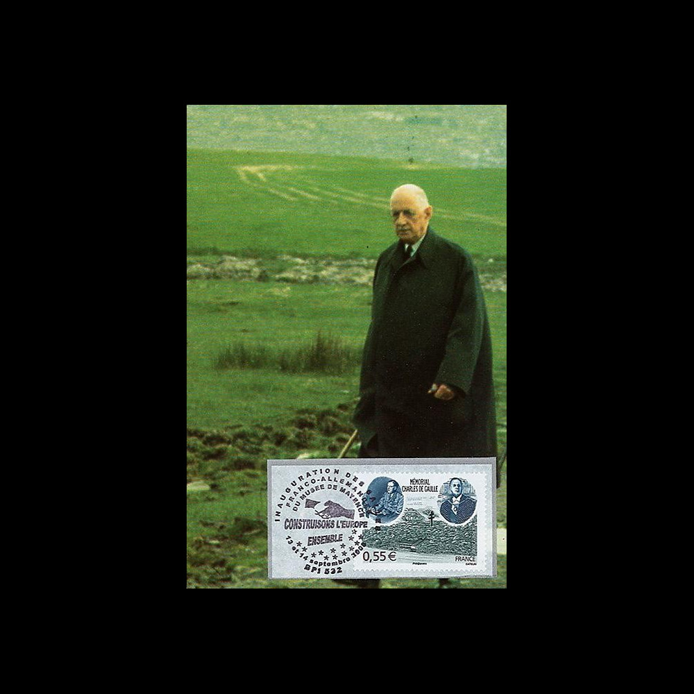 DG08-12CP : 2008 - Carte de Gaulle en Irlande 'Inauguration salles franco-alldes'