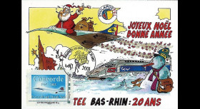 CO-RET38 : 2008 - Carte Concorde '20 ans Philapostel Bas-Rhin'