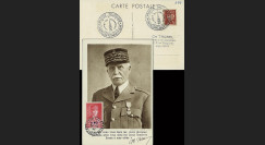 W2-F494-D1 : 1944 - CM  'Buste de face - 88 ans Mal Pétain' YT 494