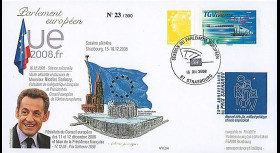 PE568 T1 : 2008 - FDC PE 'Bilan Présidence française de l'UE - M. Sarkozy'