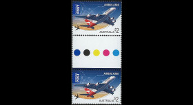 A380-73B2 : 2008 - Bande de 2 TP gommés 'A380 Qantas