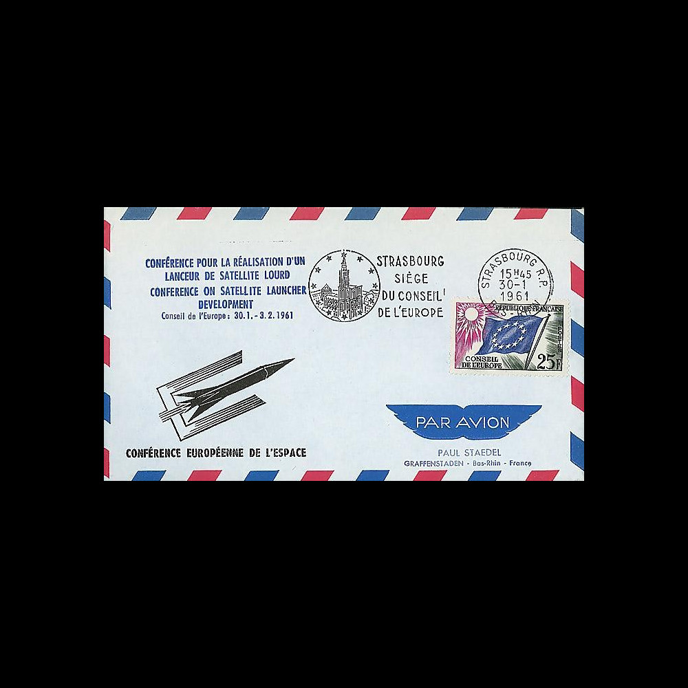 RD14 : 1961 - FDC 'Conférence européenne de l'Espace'