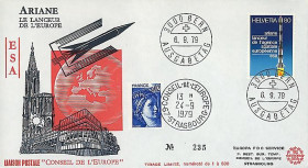 AR 5L : 1979 - FDC 1er Jour TP Suisse 'Ariane
